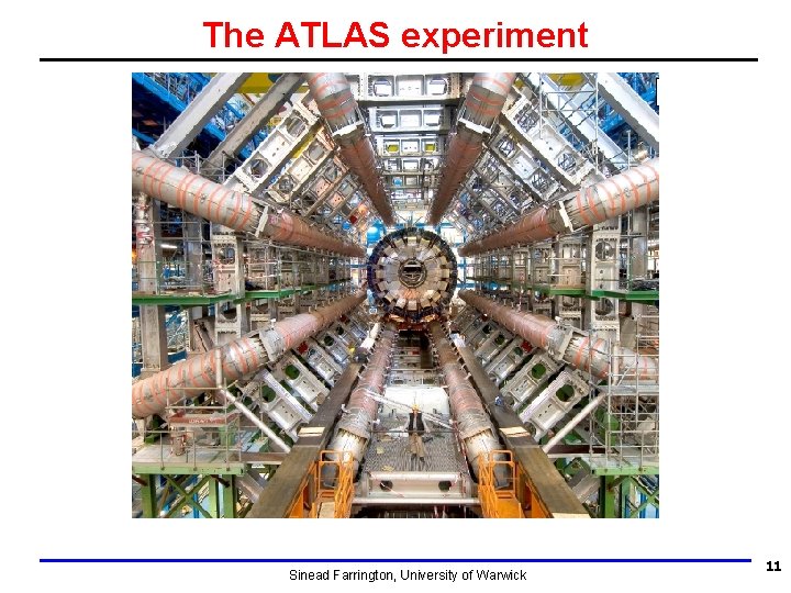 The ATLAS experiment Sinead Farrington, University of Warwick 11 The ATLAS experiment Sinead Farrington, University of Warwick 11