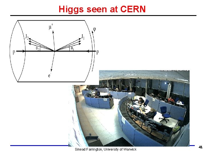 Higgs seen at CERN Sinead Farrington, University of Warwick 41 Higgs seen at CERN Sinead Farrington, University of Warwick 41