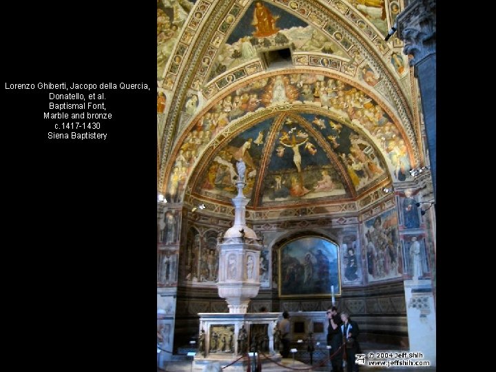 Lorenzo Ghiberti, Jacopo della Quercia, Donatello, et al. Baptismal Font, Marble and bronze c.