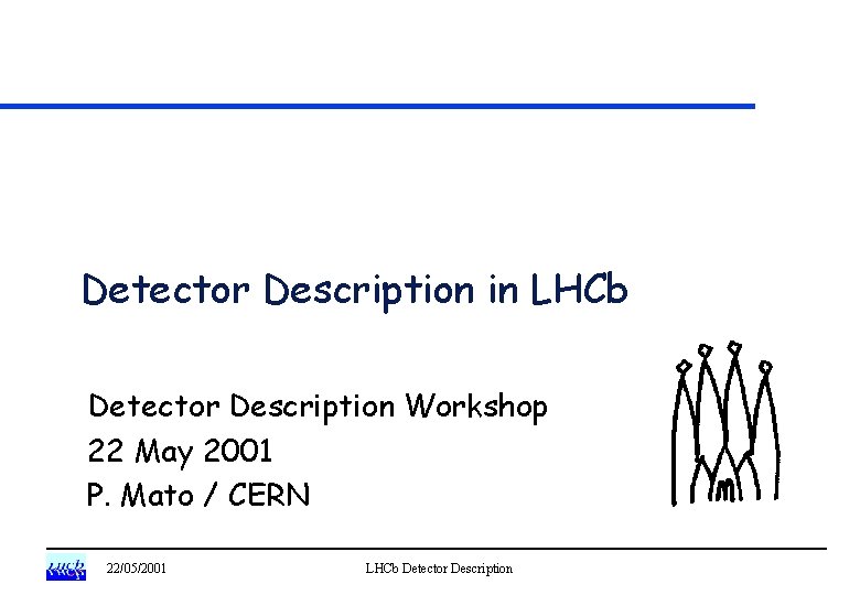 Detector Description in LHCb Detector Description Workshop 22 May 2001 P. Mato / CERN