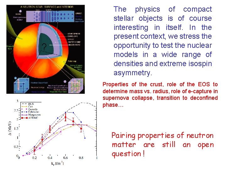 The physics of compact stellar objects is of course interesting in itself. In the