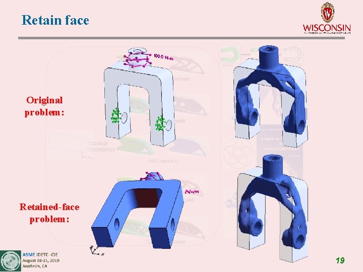 Retain face Original problem: Retained-face problem: 19 