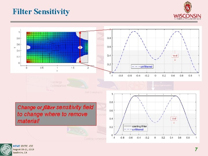 Filter Sensitivity Change or filter sensitivity field to change where to remove material! 7