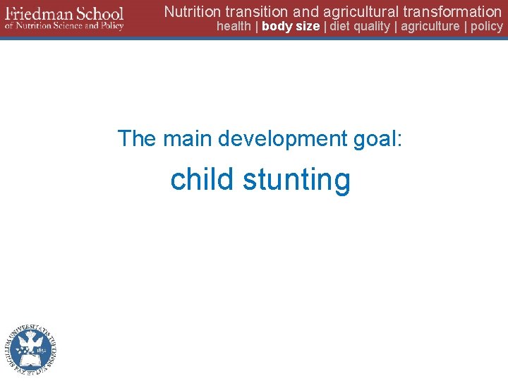 Nutrition transition and agricultural transformation health | body size | diet quality | agriculture