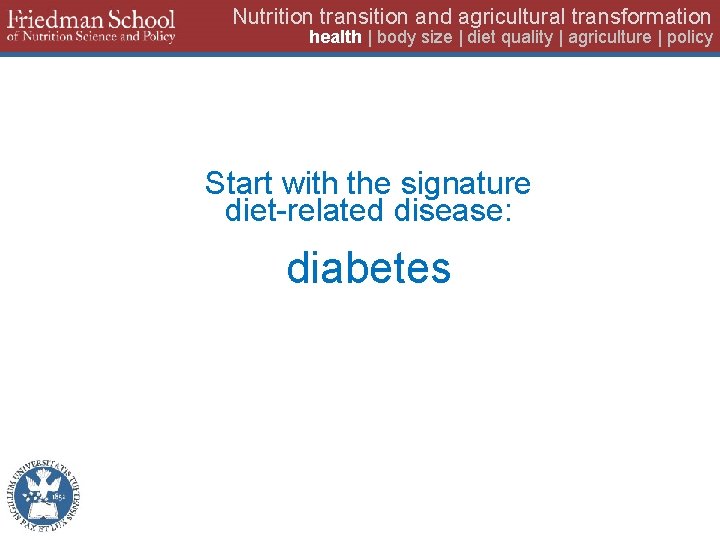 Nutrition transition and agricultural transformation health | body size | diet quality | agriculture