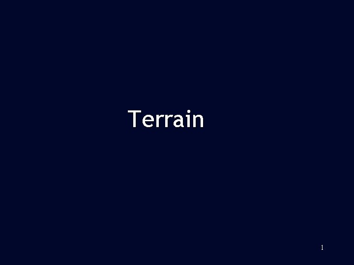 Terrain 1 