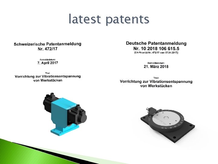 latest patents 