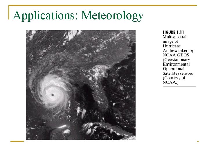 Applications: Meteorology 