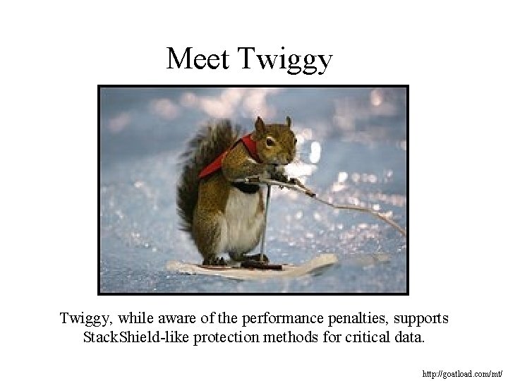 Meet Twiggy, while aware of the performance penalties, supports Stack. Shield-like protection methods for