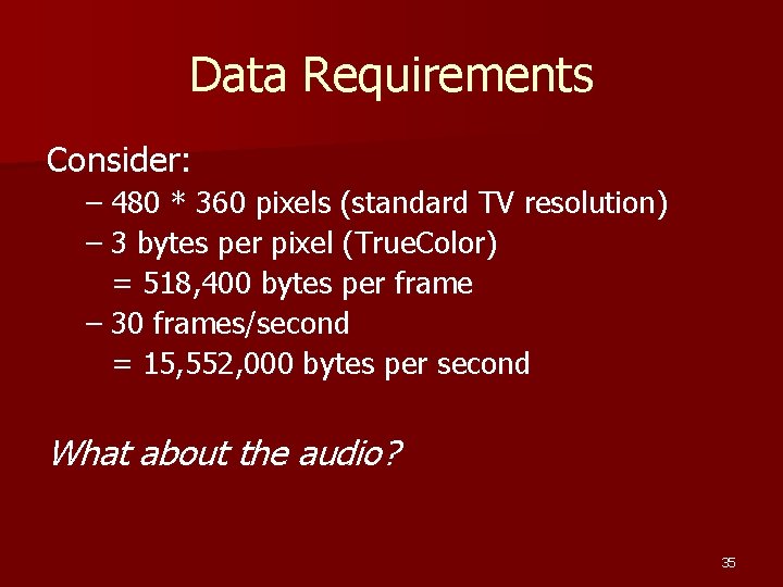 Cs 262 Lecture 01 Digital Images And Video