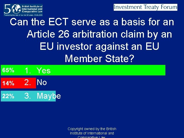 Can the ECT serve as a basis for an Article 26 arbitration claim by Can the ECT serve as a basis for an Article 26 arbitration claim by