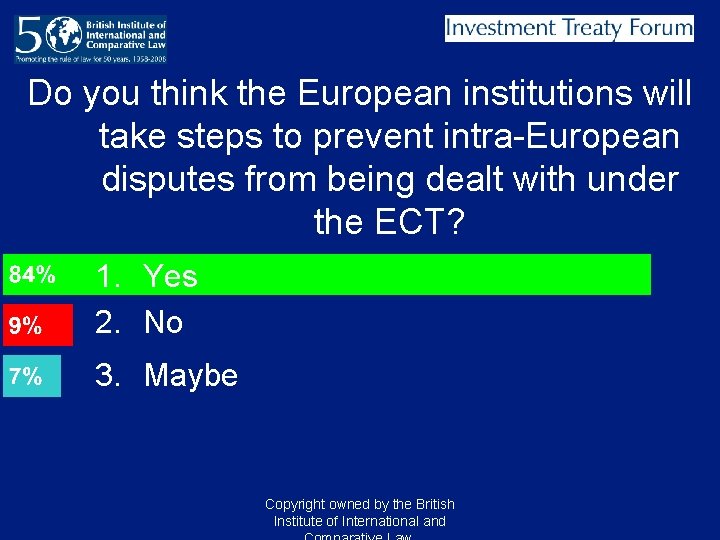 Do you think the European institutions will take steps to prevent intra-European disputes from Do you think the European institutions will take steps to prevent intra-European disputes from