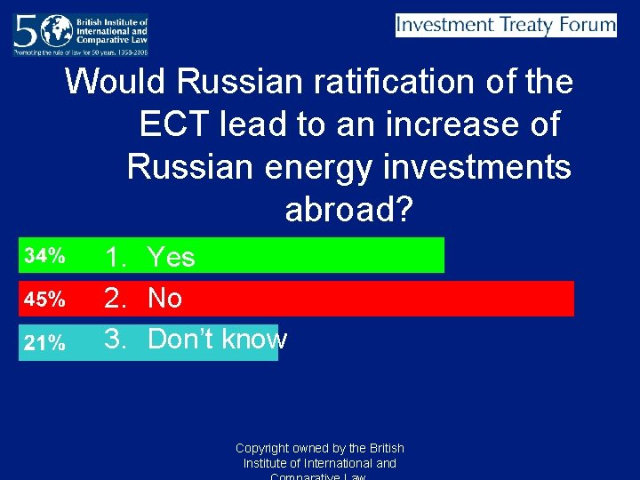 Would Russian ratification of the ECT lead to an increase of Russian energy investments Would Russian ratification of the ECT lead to an increase of Russian energy investments