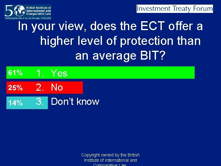 In your view, does the ECT offer a higher level of protection than an In your view, does the ECT offer a higher level of protection than an