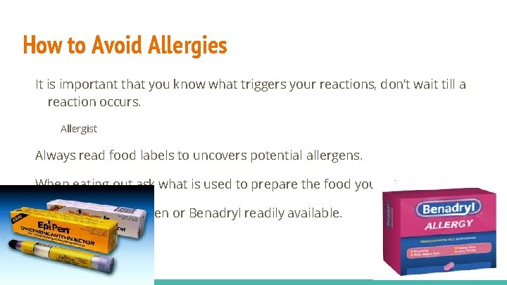 How to Avoid Allergies It is important that you know what triggers your reactions,