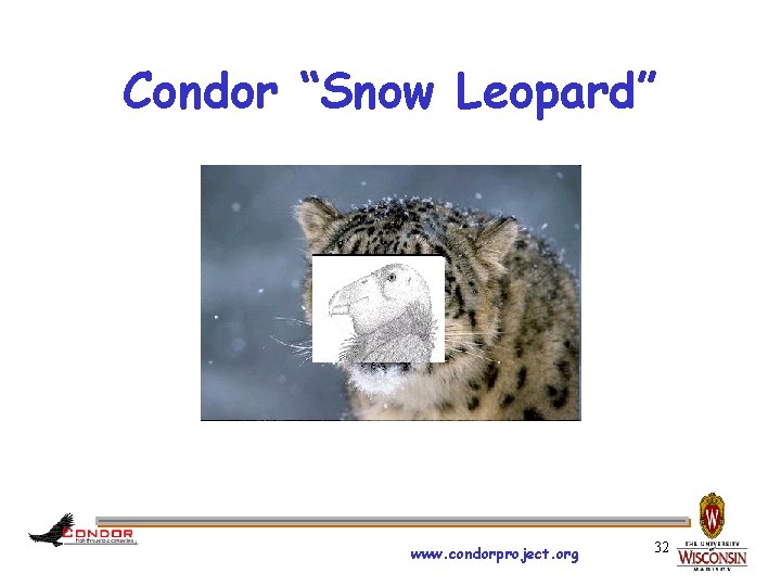 Condor “Snow Leopard” www. condorproject. org 32 