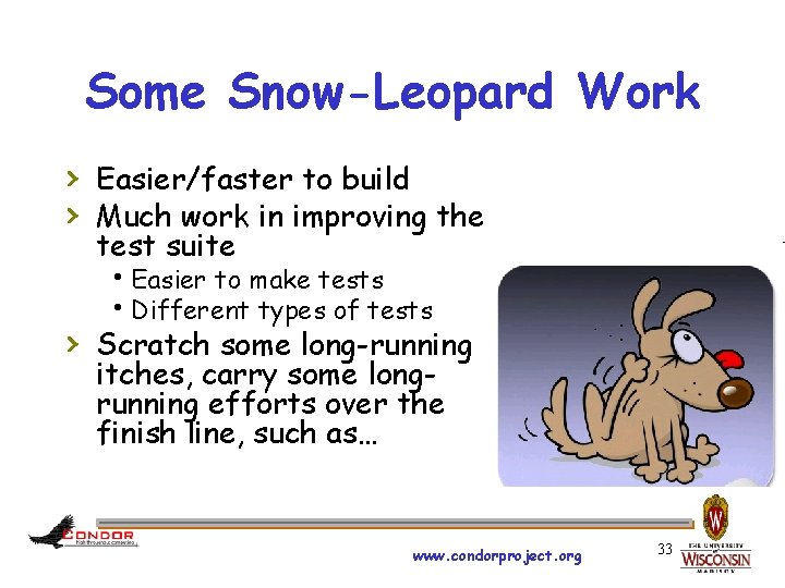 Some Snow-Leopard Work › Easier/faster to build › Much work in improving the test