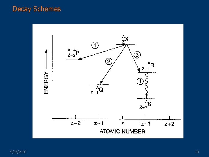 Decay Schemes 9/26/2020 10 