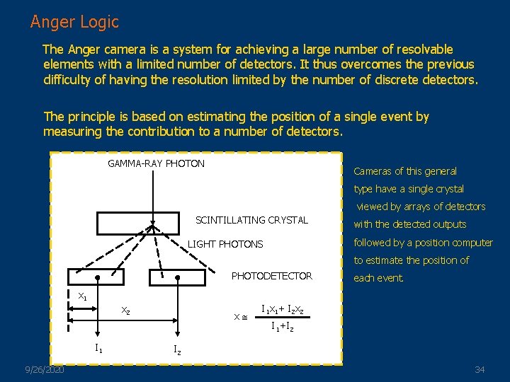 Anger Logic The Anger camera is a system for achieving a large number of