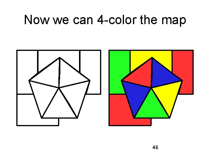 Now we can 4 -color the map 46 