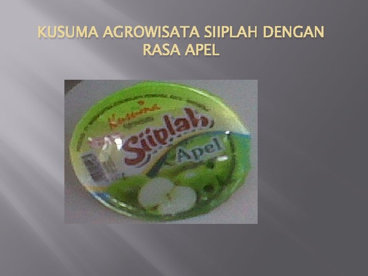 KUSUMA AGROWISATA SIIPLAH DENGAN RASA APEL 