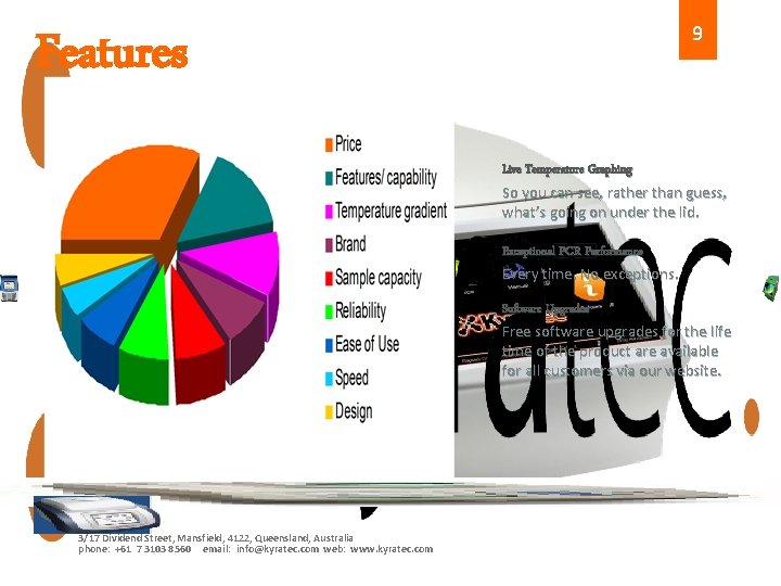 9 Features. . . let’s look closer Live Temperature Graphing So you can see, 9 Features. . . let’s look closer Live Temperature Graphing So you can see,