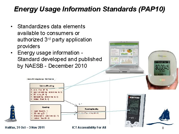 Energy Usage Information Standards (PAP 10) GSC 16 -PLEN-35 • Standardizes data elements available