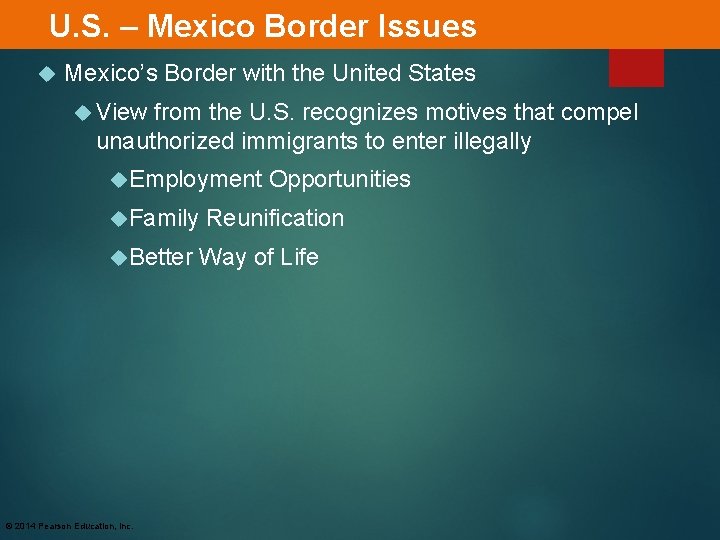 U. S. – Mexico Border Issues Mexico’s Border with the United States View from