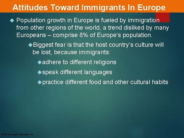 Attitudes Toward Immigrants In Europe Population growth in Europe is fueled by immigration from