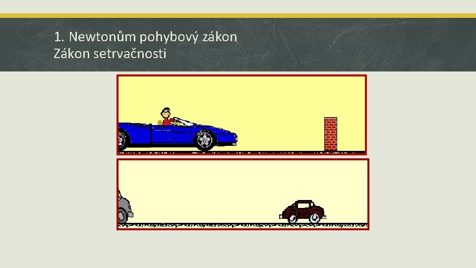 1. Newtonům pohybový zákon Zákon setrvačnosti 