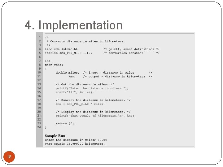 4. Implementation 18 