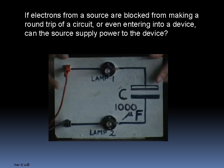 If electrons from a source are blocked from making a round trip of a