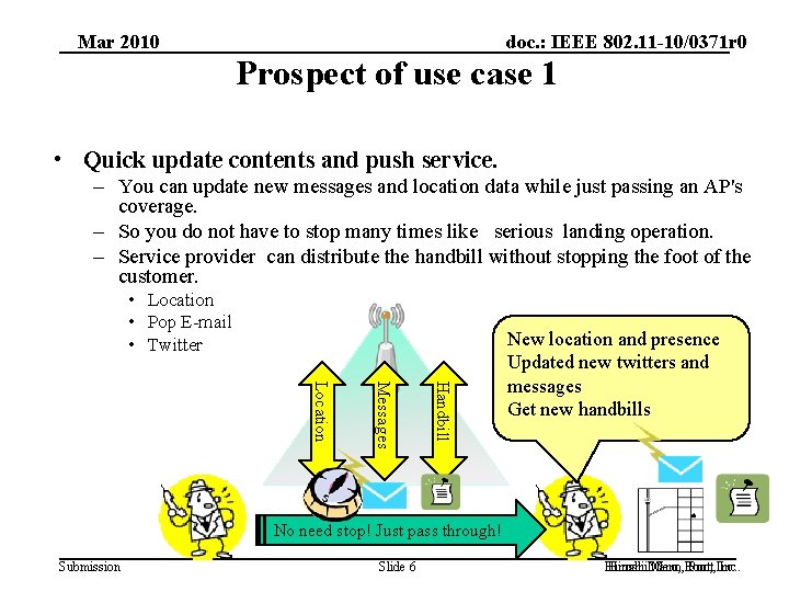 Mar 2010 doc. : IEEE 802. 11 -10/0371 r 0 Prospect of use case