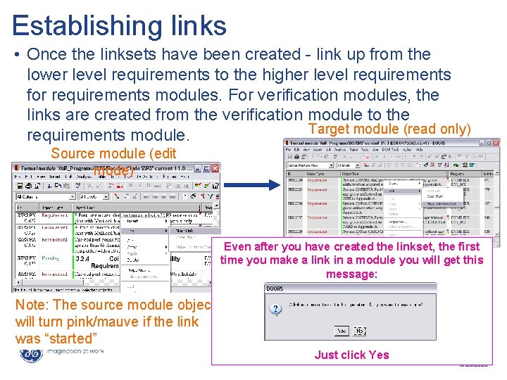 Establishing links • Once the linksets have been created - link up from the Establishing links • Once the linksets have been created - link up from the