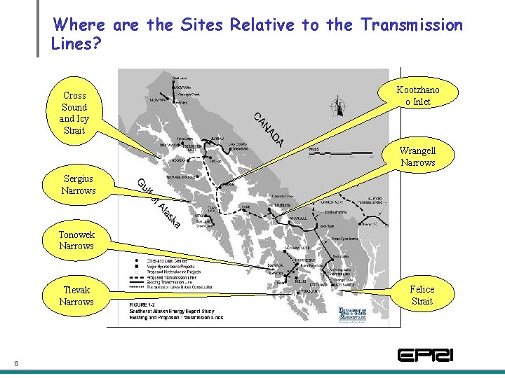 Where are the Sites Relative to the Transmission Lines? Cross Sound and Icy Strait