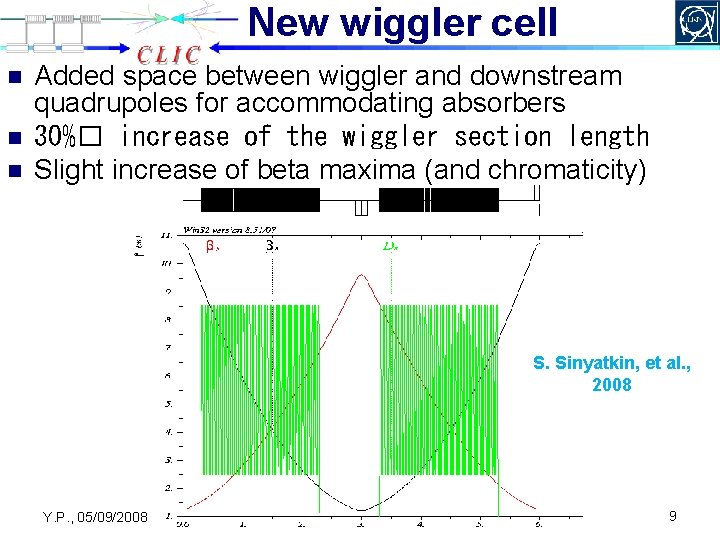 New wiggler cell n n n Added space between wiggler and downstream quadrupoles for