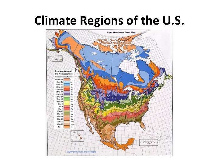 Climate Regions of the U. S. 