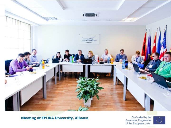 Meeting at EPOKA University, Albania 