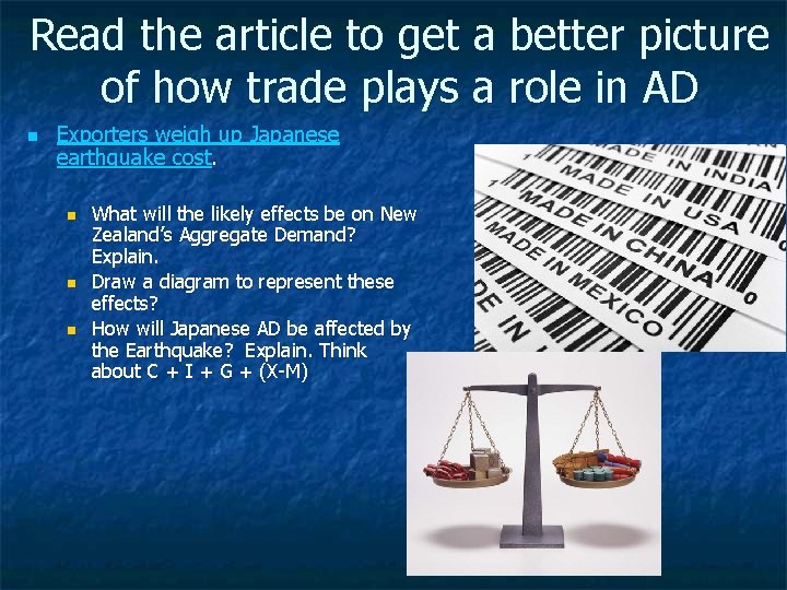 Read the article to get a better picture of how trade plays a role