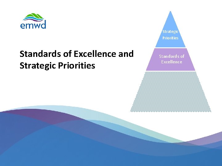 Strategic Priorities Standards of Excellence and Strategic Priorities 9 | emwd. org Standards of