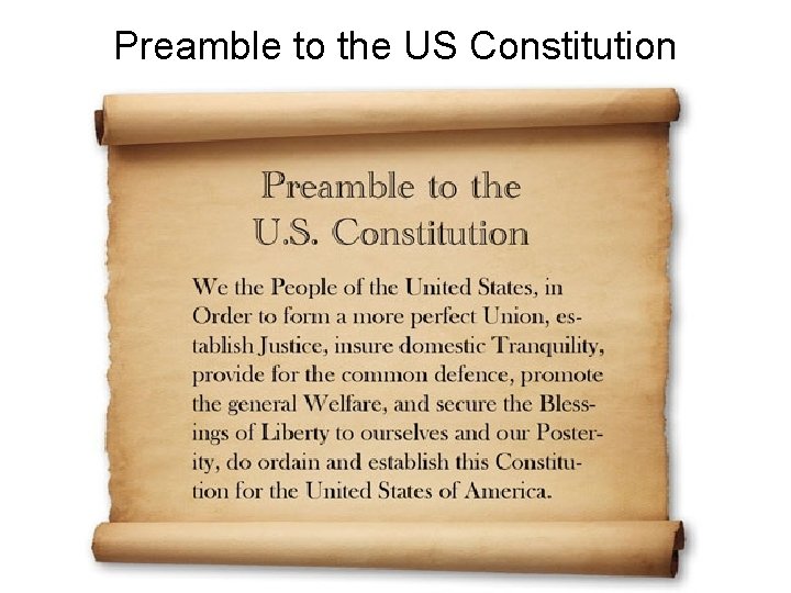 Preamble to the US Constitution 