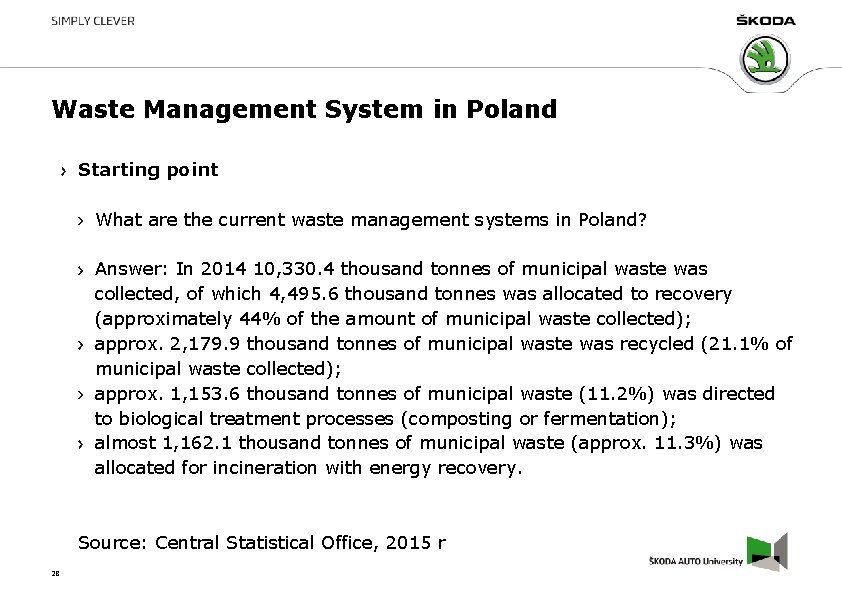 Waste Management System in Poland Starting point What are the current waste management systems Waste Management System in Poland Starting point What are the current waste management systems