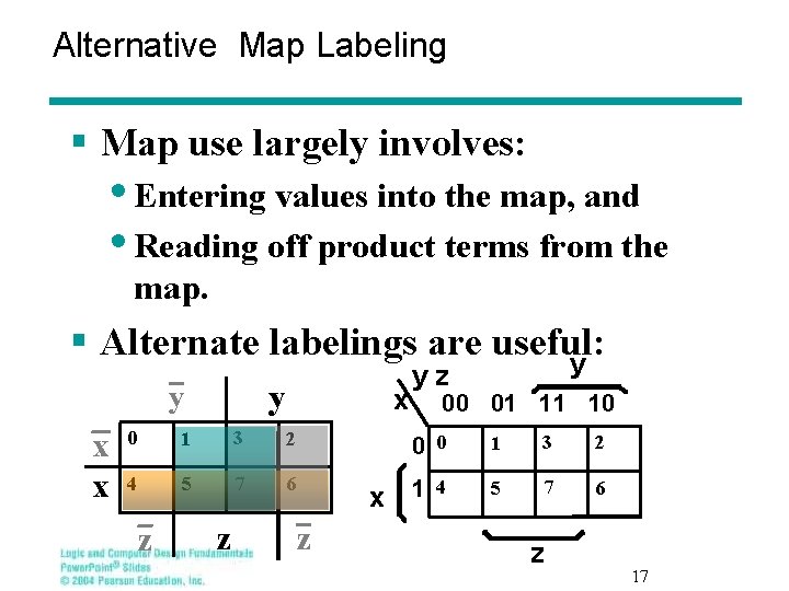 Alternative Map Labeling § Map use largely involves: • Entering values into the map,