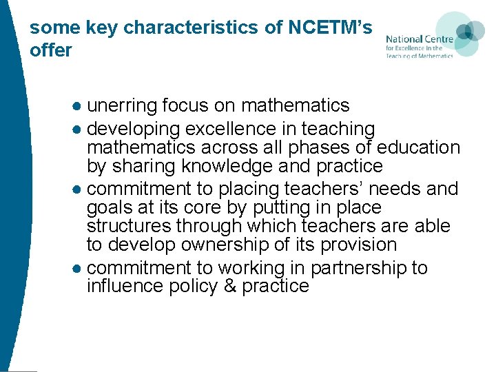 Promoting effective learning of mathematics a national perspective
