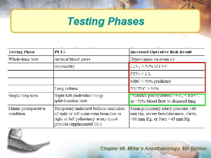 Testing Phases Chapter 49, Miller’s Anesthesiology, 6 th Edition 