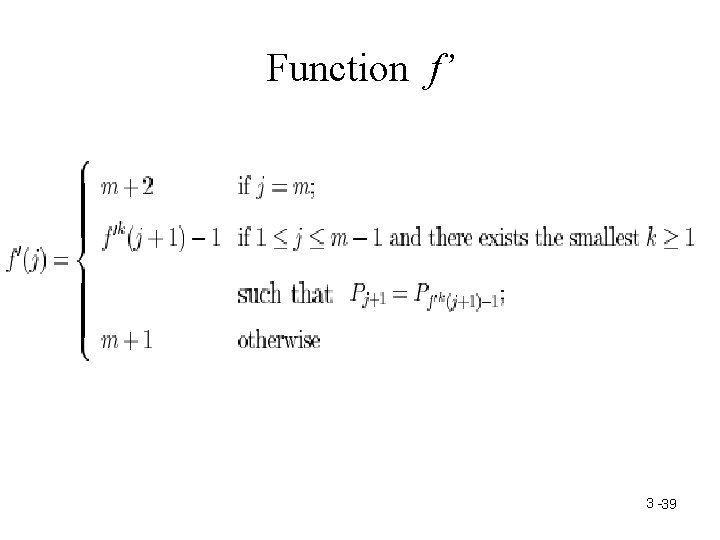 Function f’ 3 -39 