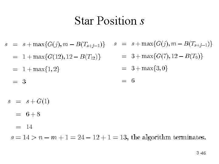 Star Position s 3 -46 