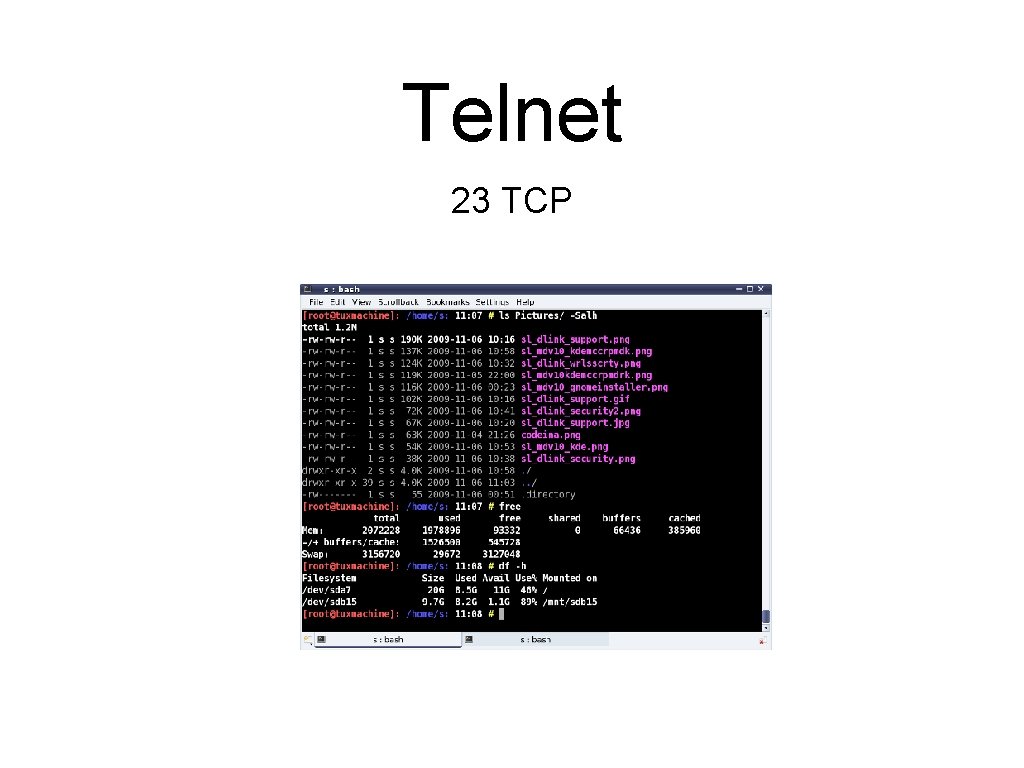 Telnet 23 TCP 