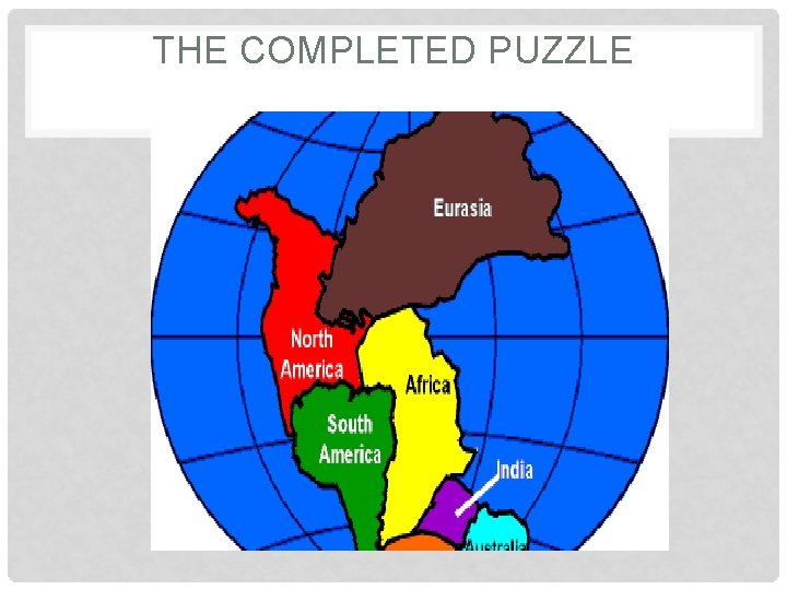 THE COMPLETED PUZZLE 