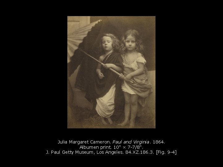 Julia Margaret Cameron. Paul and Virginia. 1864. Albumen print. 10" × 7 -7/8". J.